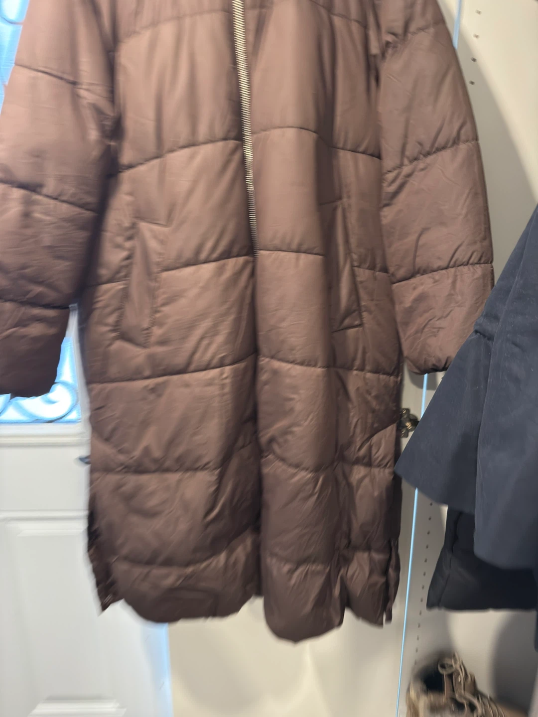 H&M Mama Puffer Coat - Brown - Size M