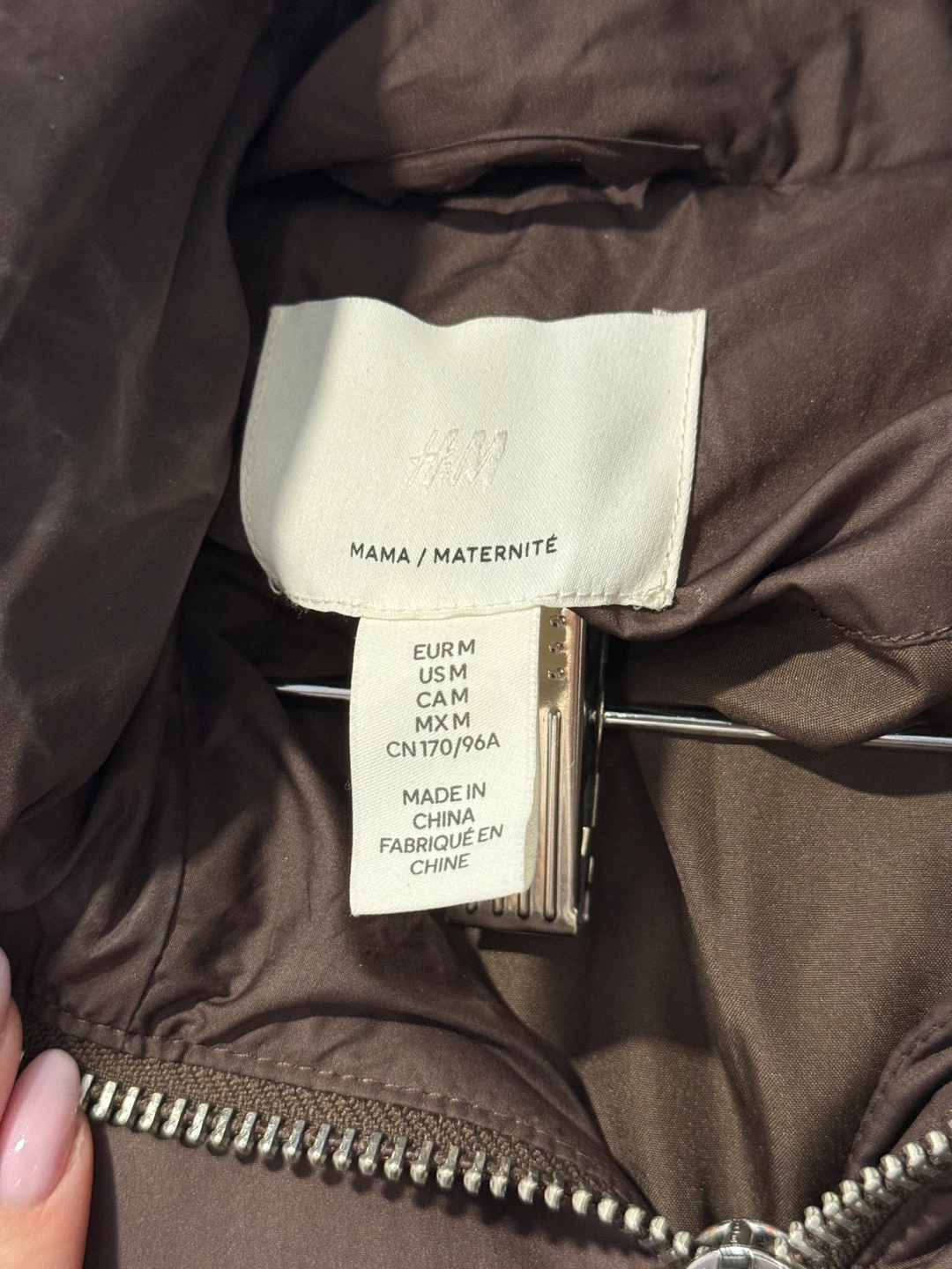 H&M Mama Puffer Coat - Brown - Size M - photo 3
