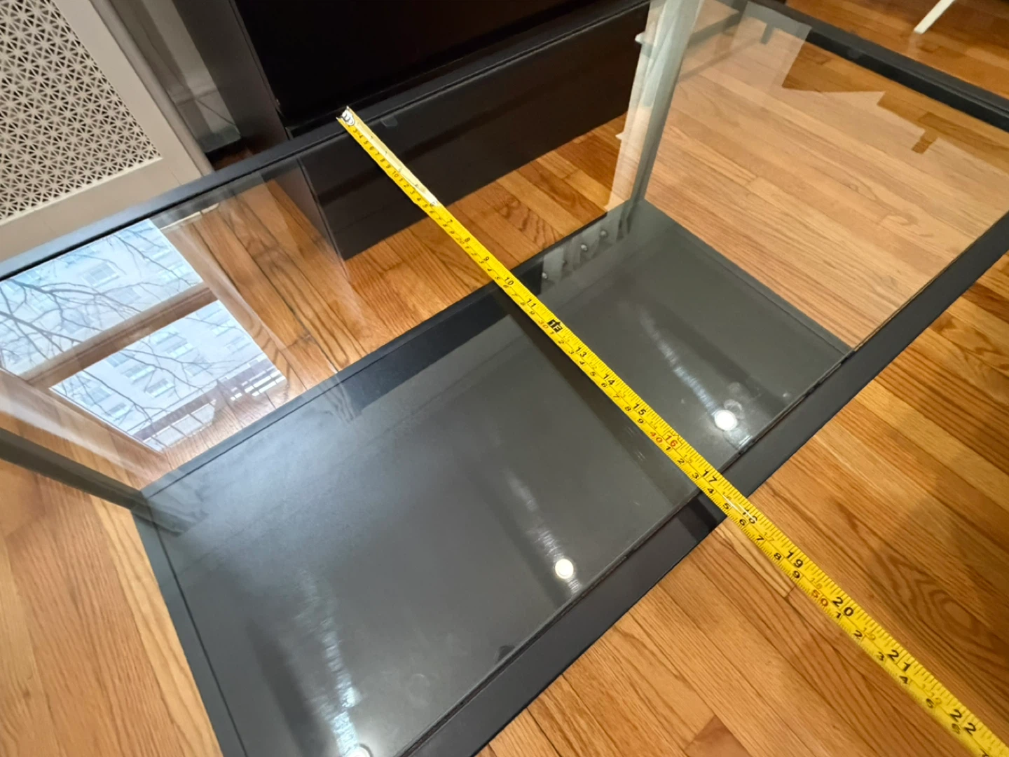 2-Tier Coffee Table with Glass Top - photo 4