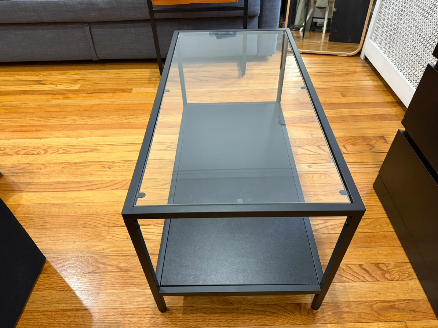 2-Tier Coffee Table with Glass Top - photo 2