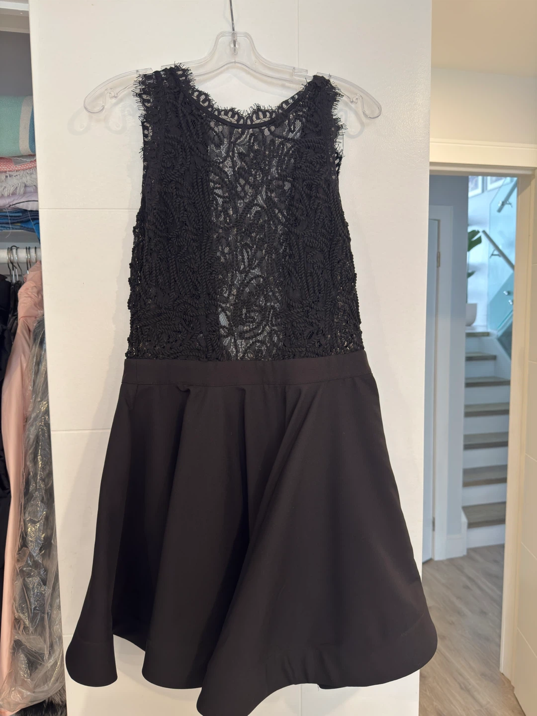 Black Lace Top Dress