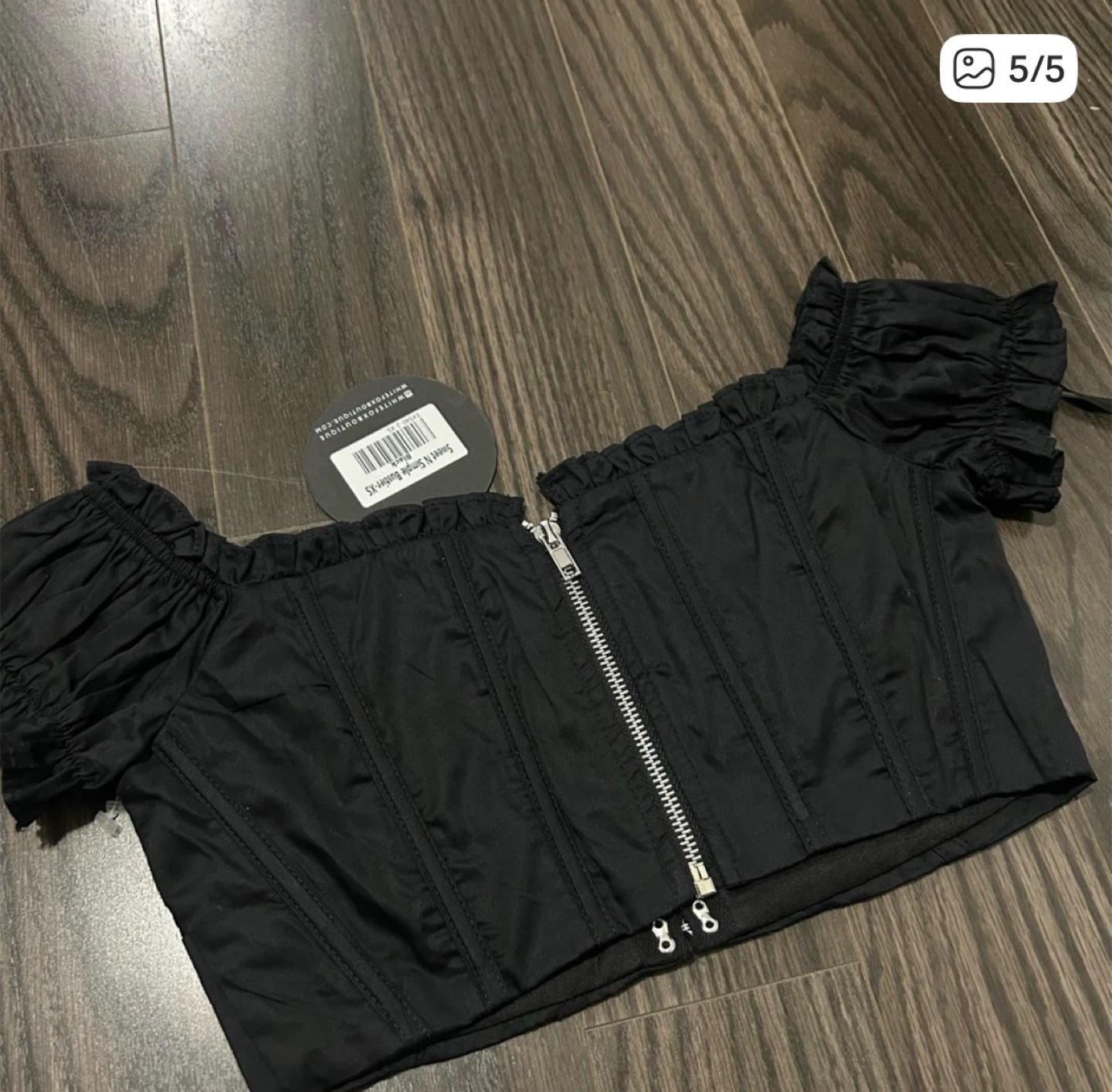 WHITEFOX NWT black bustier xs, sweet N simple - photo 3