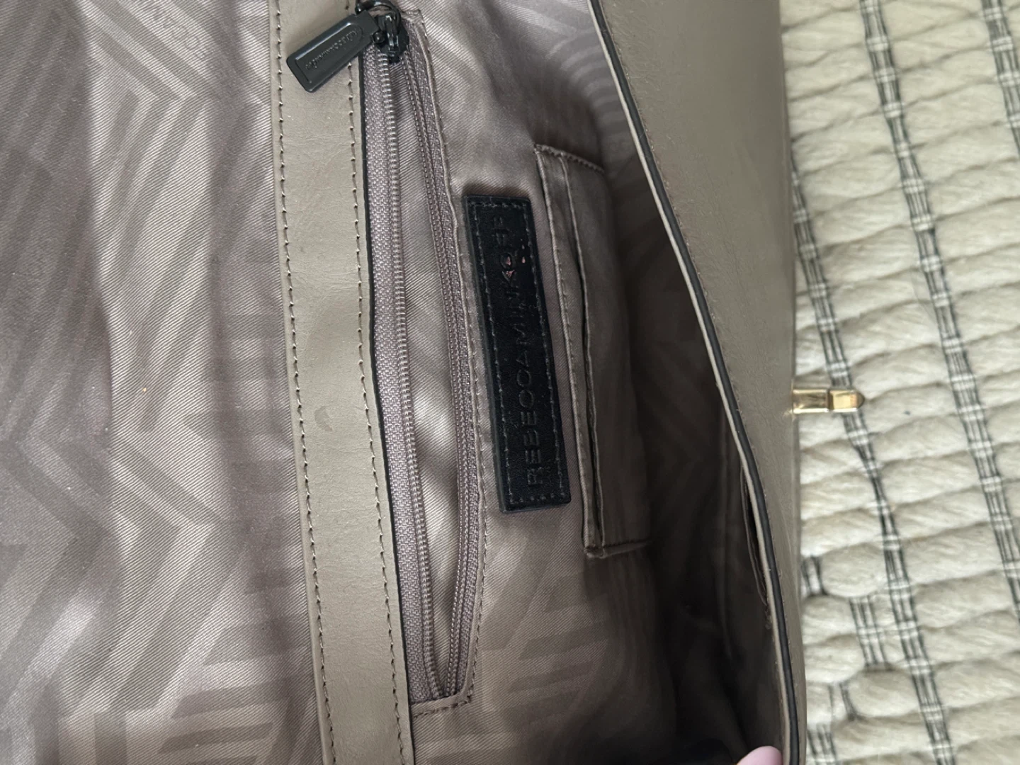 Rebecca Minkoff Grey Leather Chain Shoulder Bag - photo 3