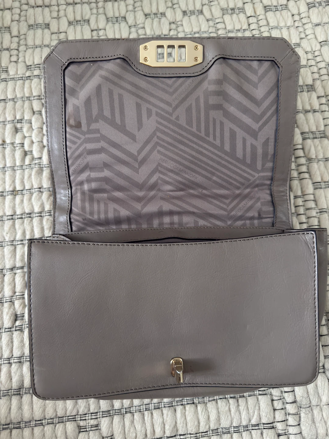 Rebecca Minkoff Grey Leather Chain Shoulder Bag - photo 4