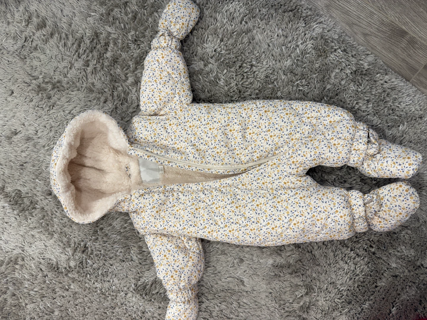 Zara Baby Snowsuit 1-3 Months Floral