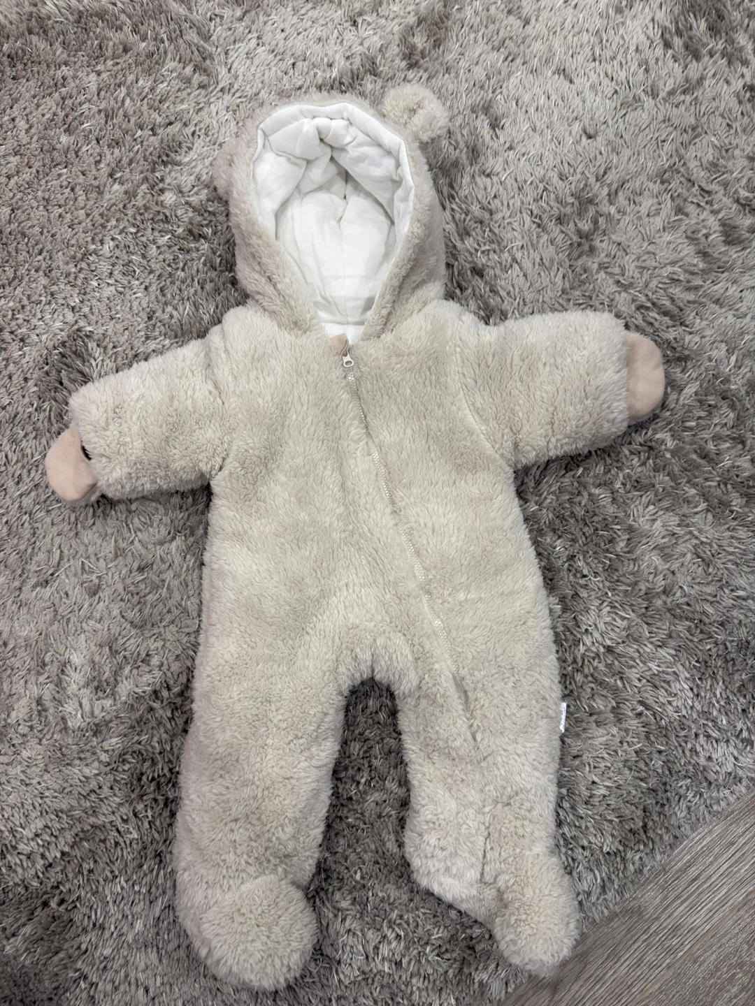 Fleece Bunting Suit with Hood
