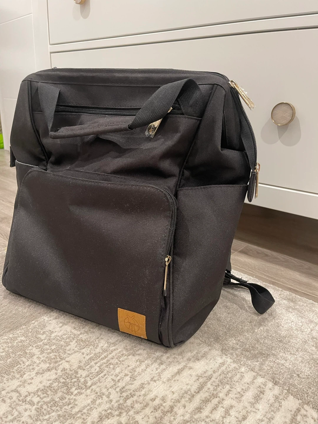 Black Diaper Bag Backpack - photo 2