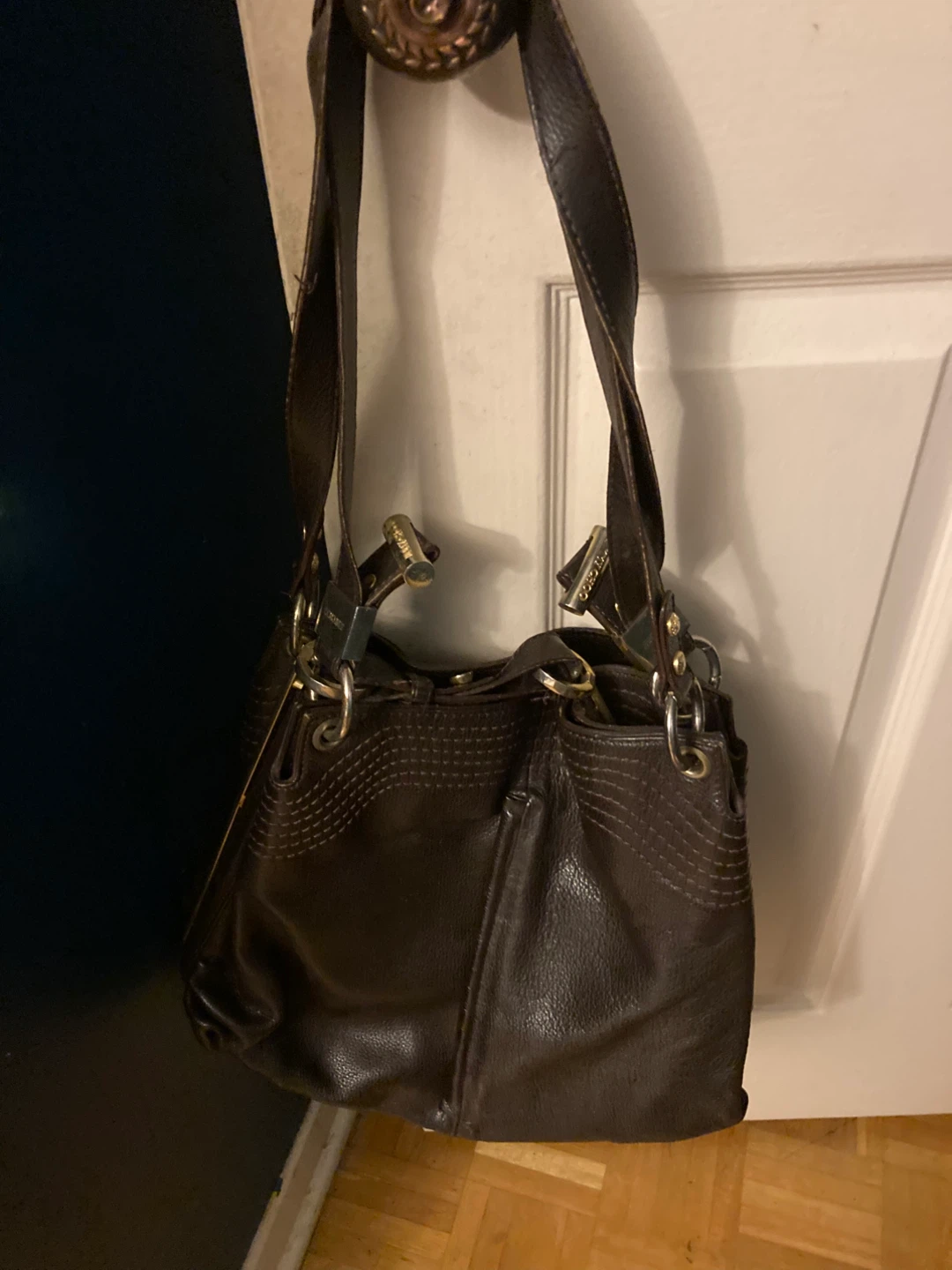 Brown Leather Shoulder Bag
