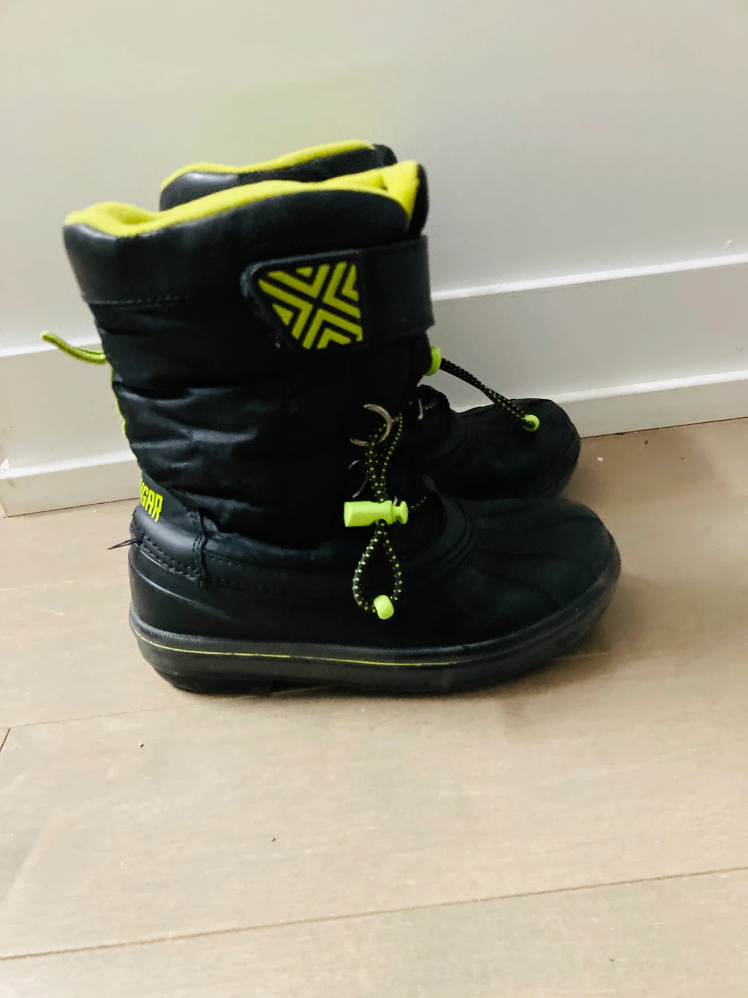 Cougar Black Waterproof Kids Winter Boots Size 13 - photo 2