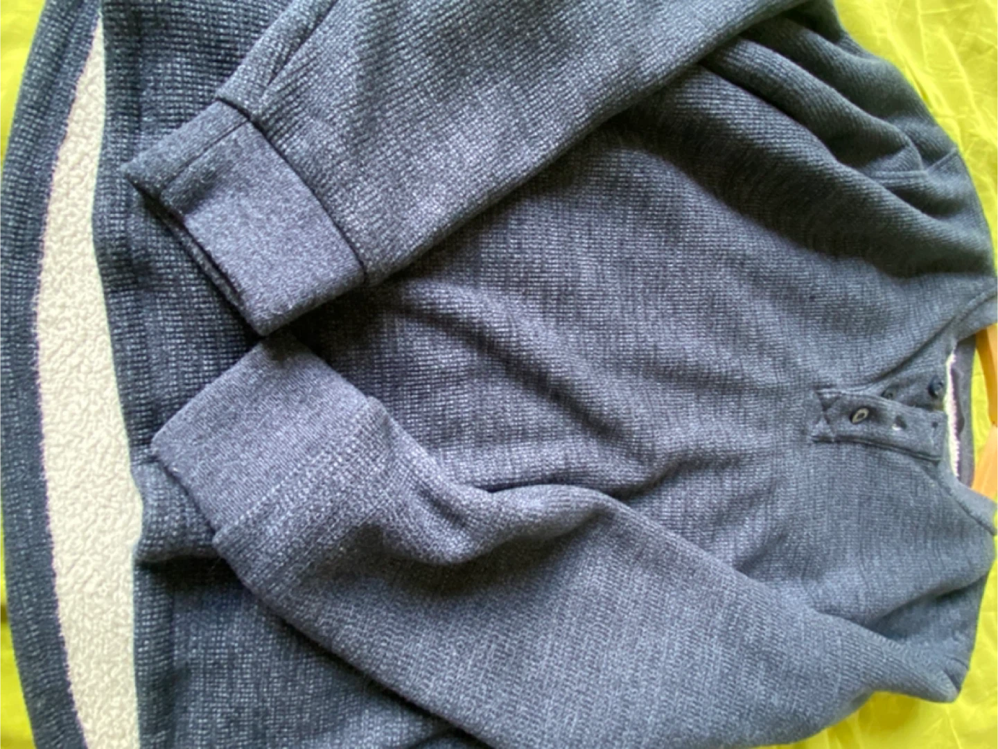 BC Clothing Sherpa Lined Henley Shirt - Navy , Medium - photo 3