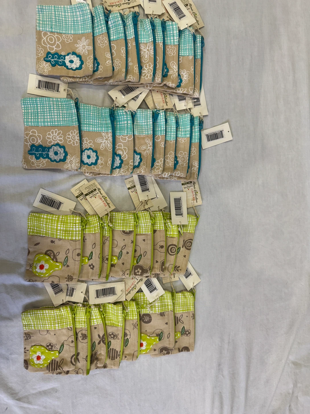 Set of 30 Small Zipper coin Pouches