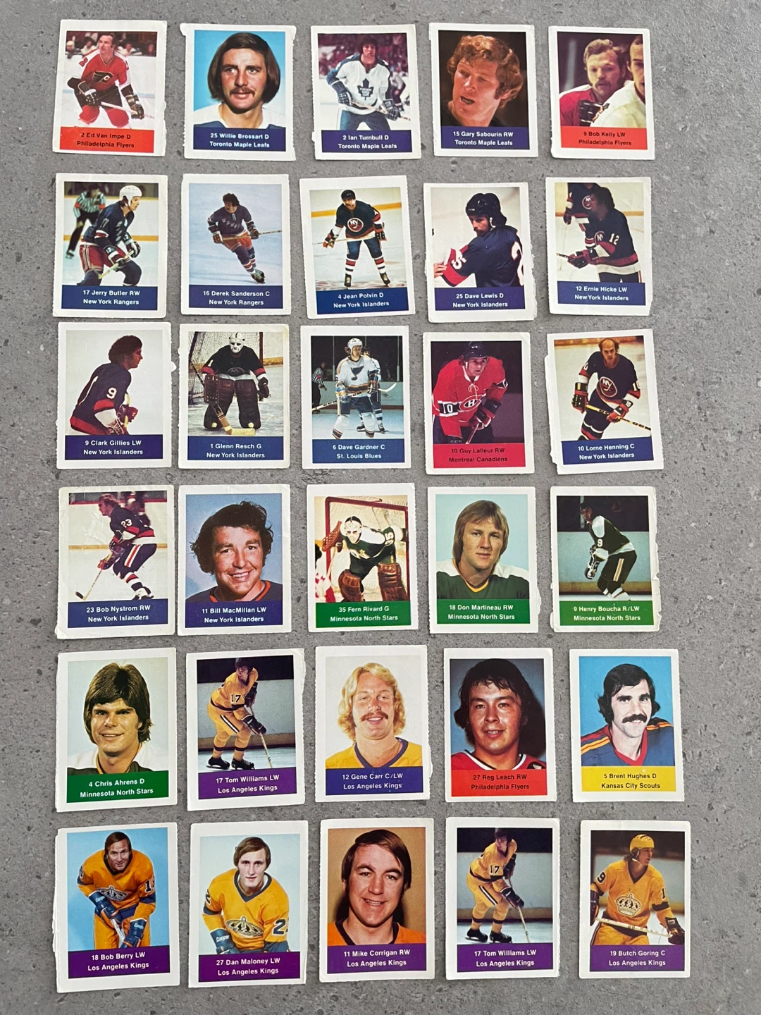 1974-75 NHL Loblaws Power Play Hockey Unused Sticker Stamps - photo 5