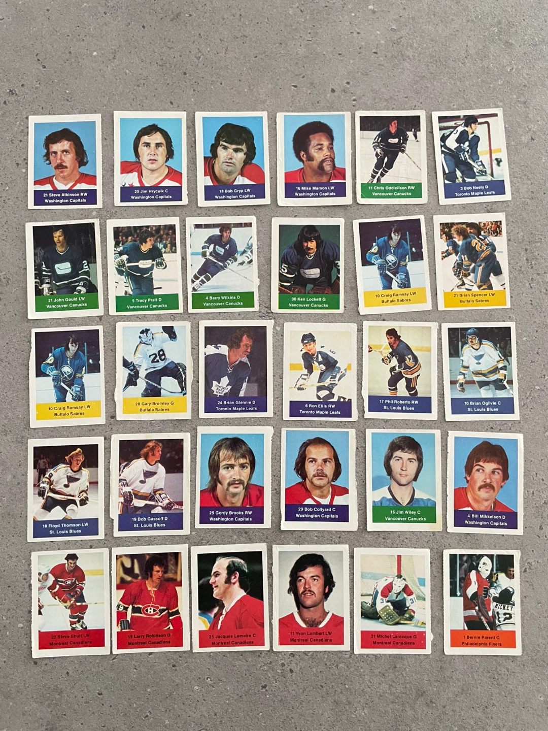 1974-75 NHL Loblaws Power Play Hockey Unused Sticker Stamps - photo 4