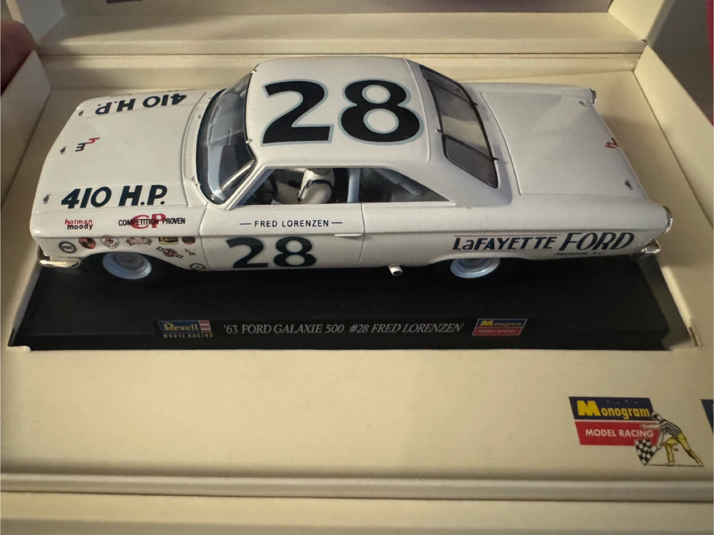 Revell '63 Ford Galaxie 500 #28 Fred Lorenzen Model Car