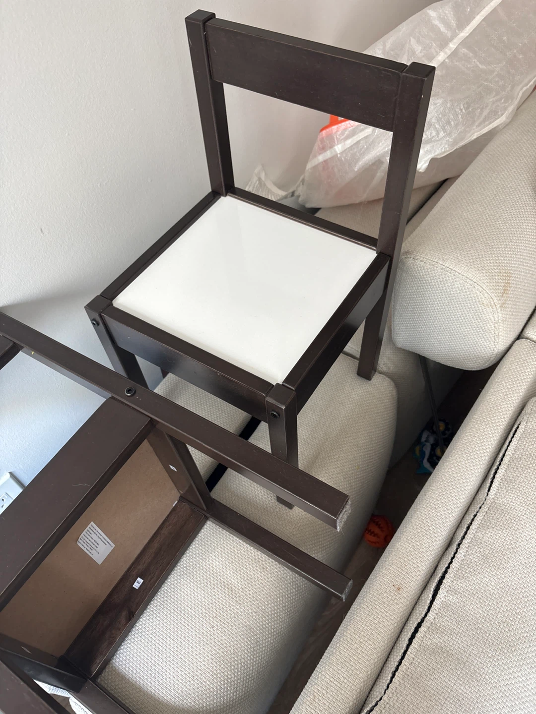 Dark Brown kids Table with two chairs - photo 2