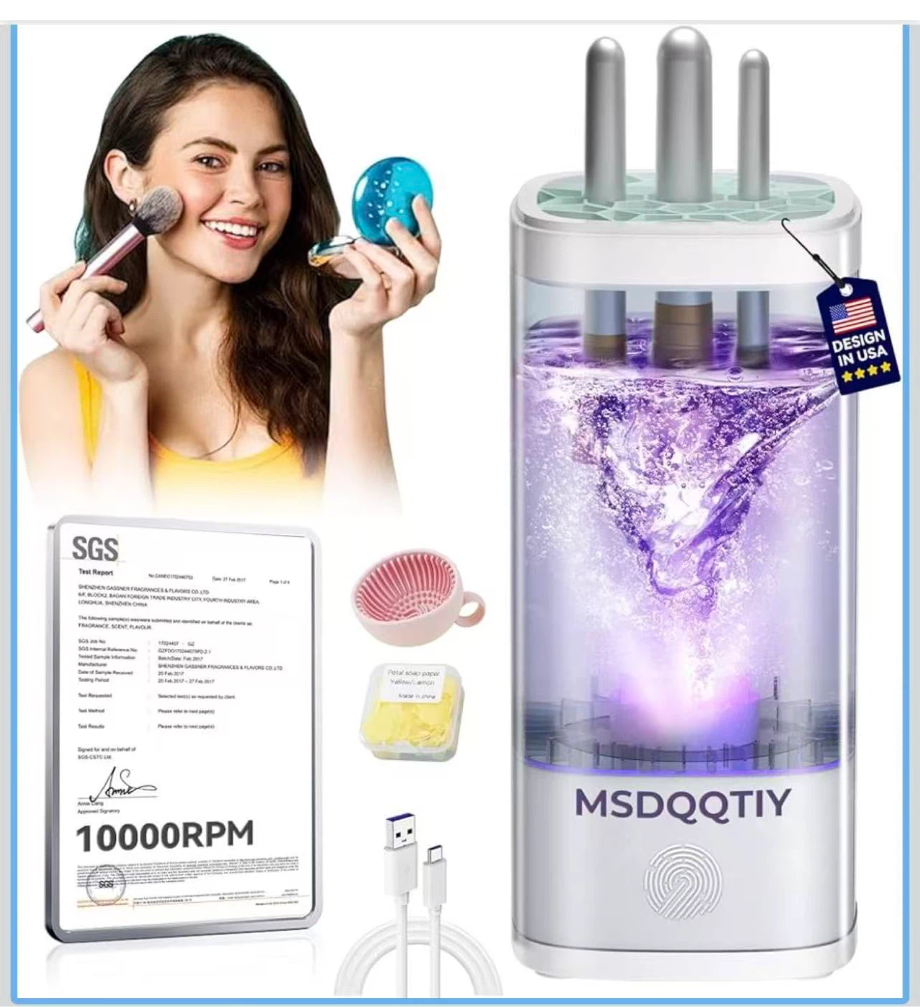 Automatic Makeup Brush Cleaner and Dryer