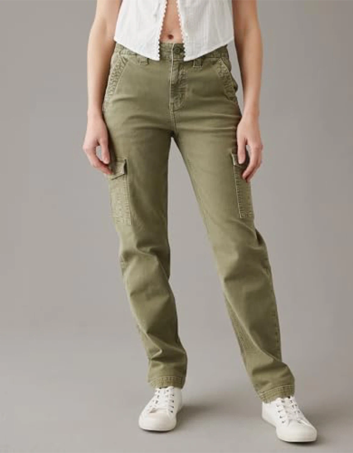 American Eagle high rise straight stretch size XS- new with tags