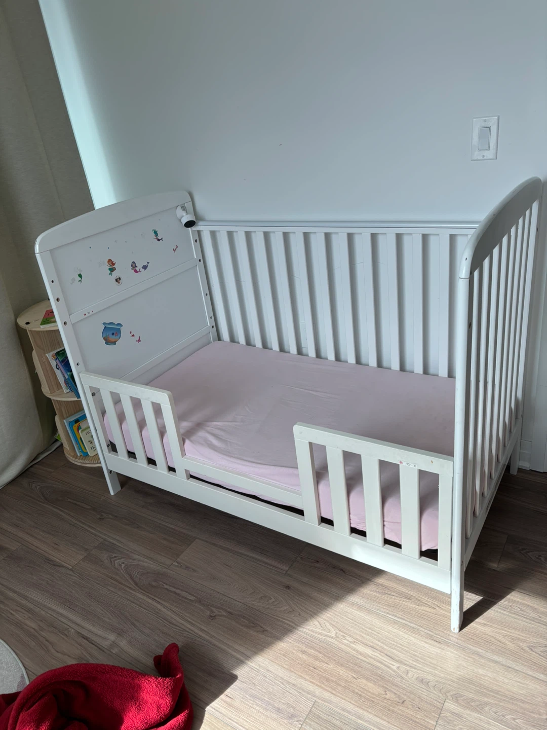 White Toddler Bed with mattress
