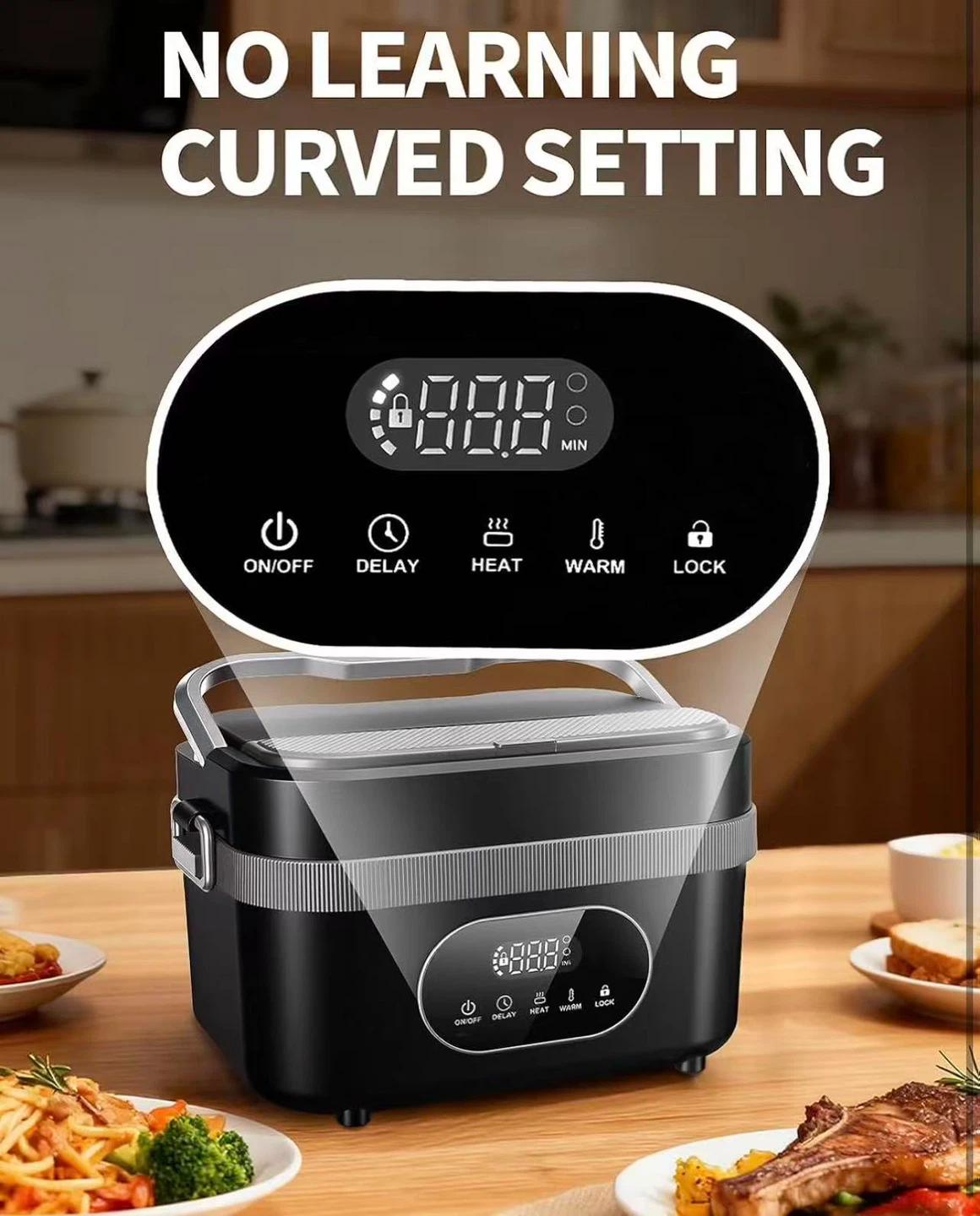Rechargeable Heated Lunch Box - Portable Food Warmer - photo 5