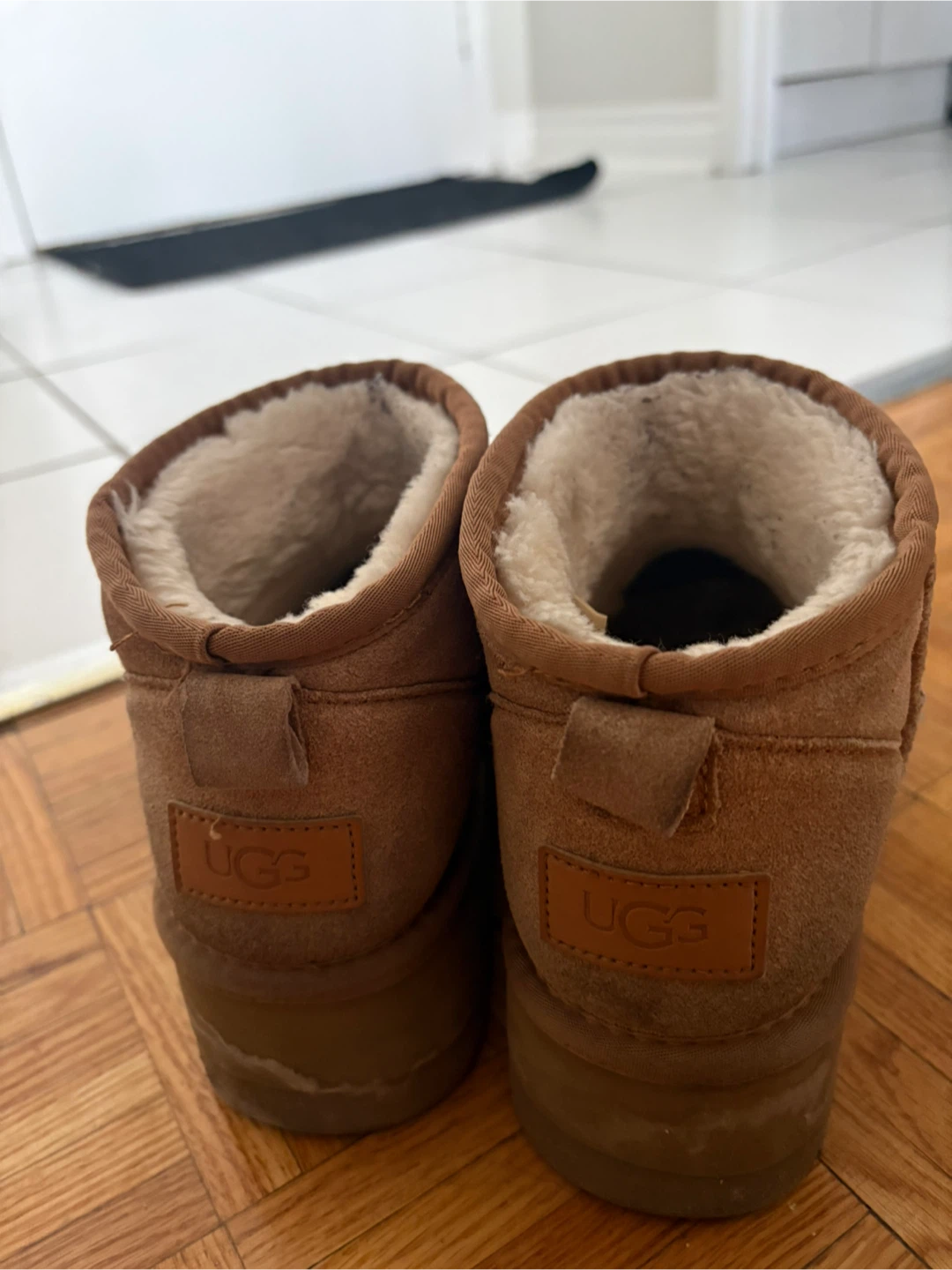 UGG Mini Platform Boots - Brown Suede