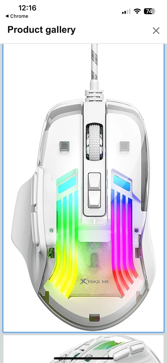 Xtrike Me GM-319 RGB Wired Gaming Mouse - photo 2