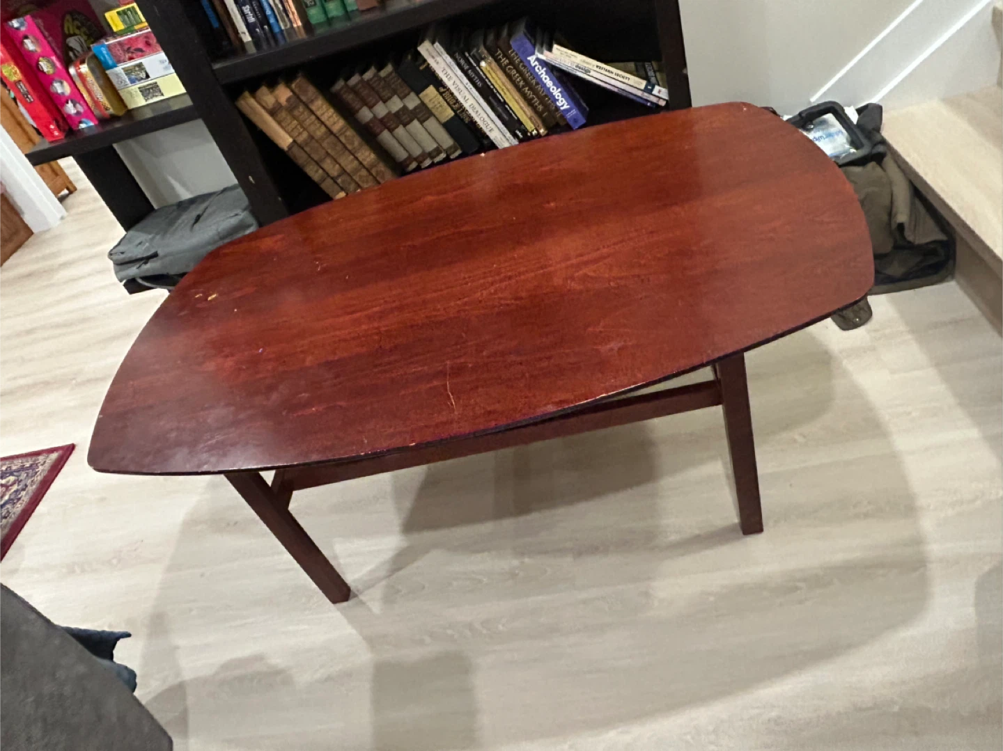 Wooden coffee table