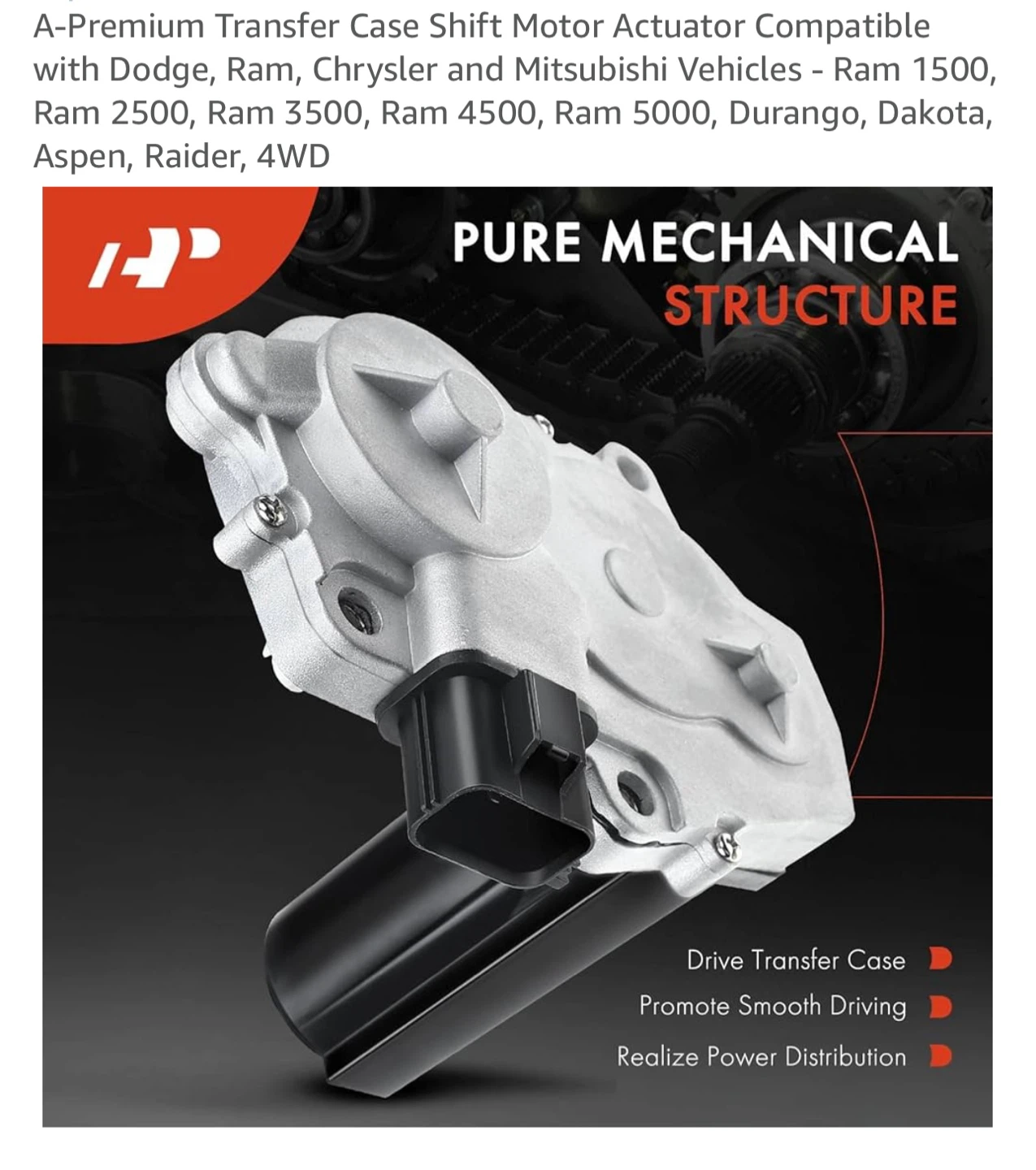 A-Premium Transfer Case Shift Motor Actuator - photo 2