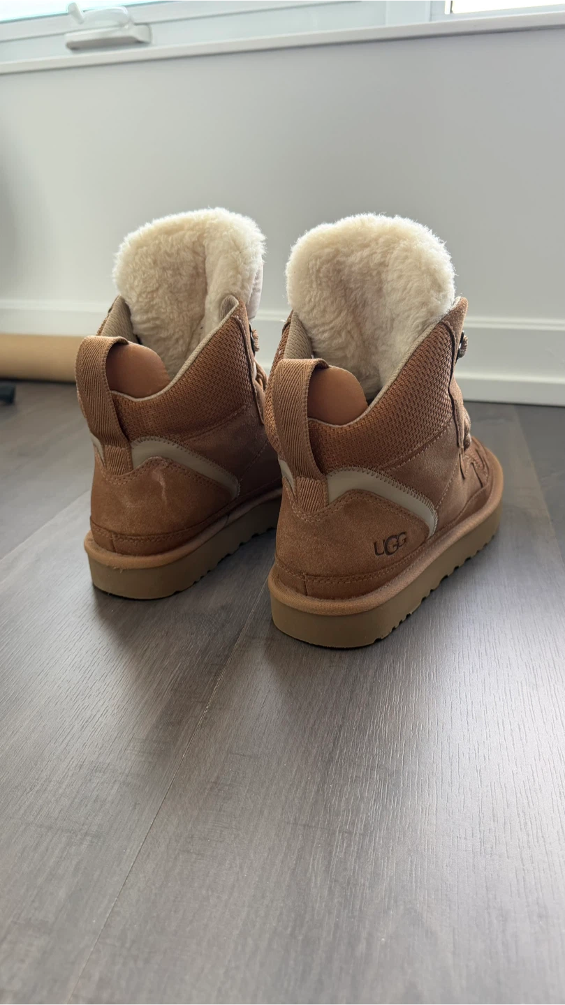UGG Tan Suede & Mesh Winter Boots