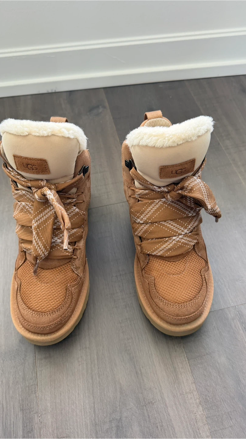 UGG Tan Suede & Mesh Winter Boots - photo 3