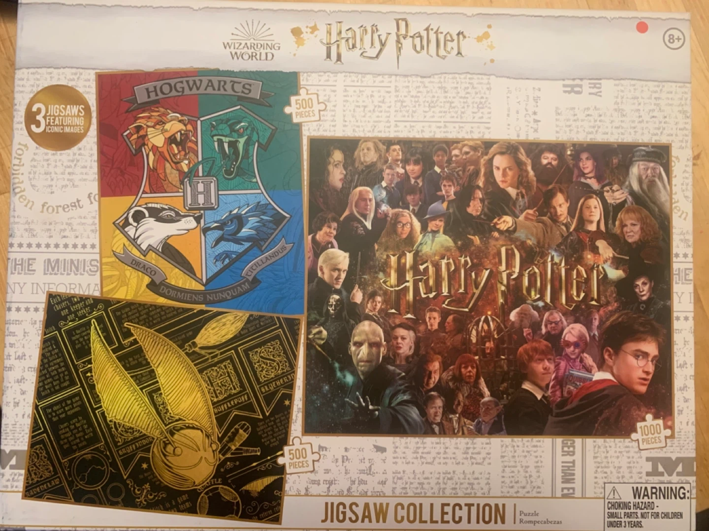 NEW - Harry Potter Set of Three Puzzles