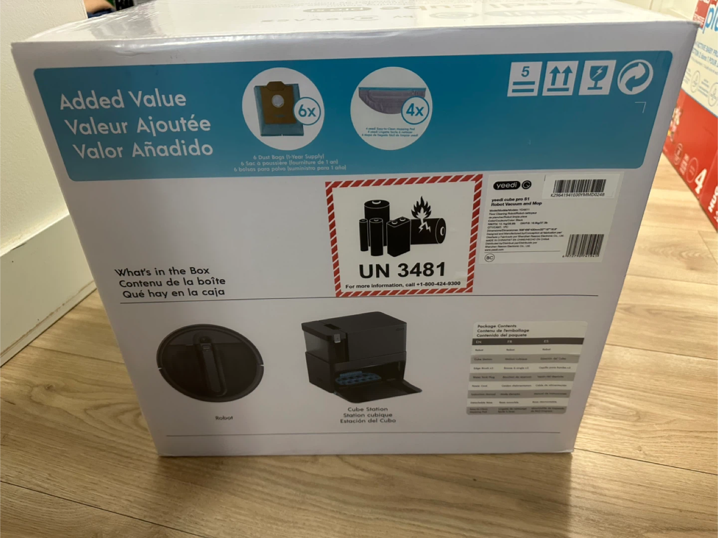 Yeedi Cube Pro S1 Robot Vacuum and Mop with Auto-Cleaning - photo 5