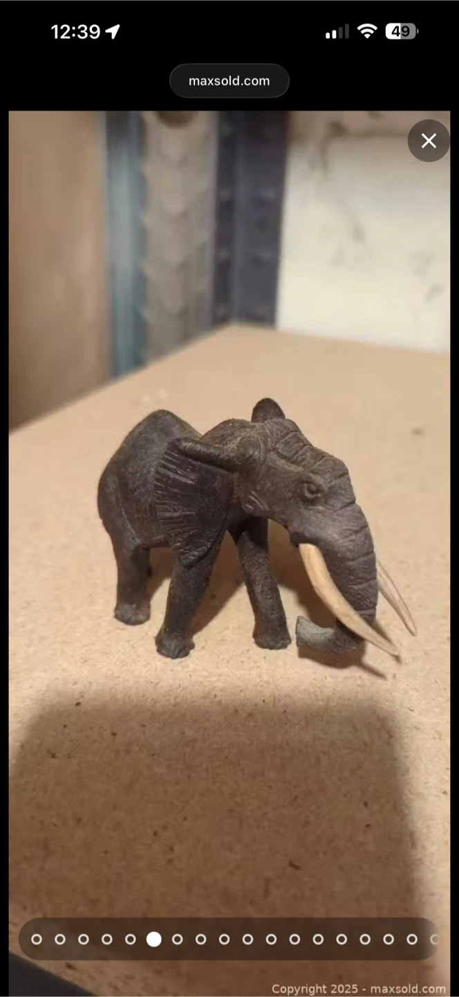 Hand-carved Wooden African Animal Figurines Set - photo 4