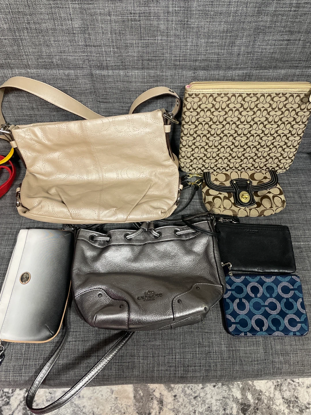 Coach purse wristlet and iPad holder