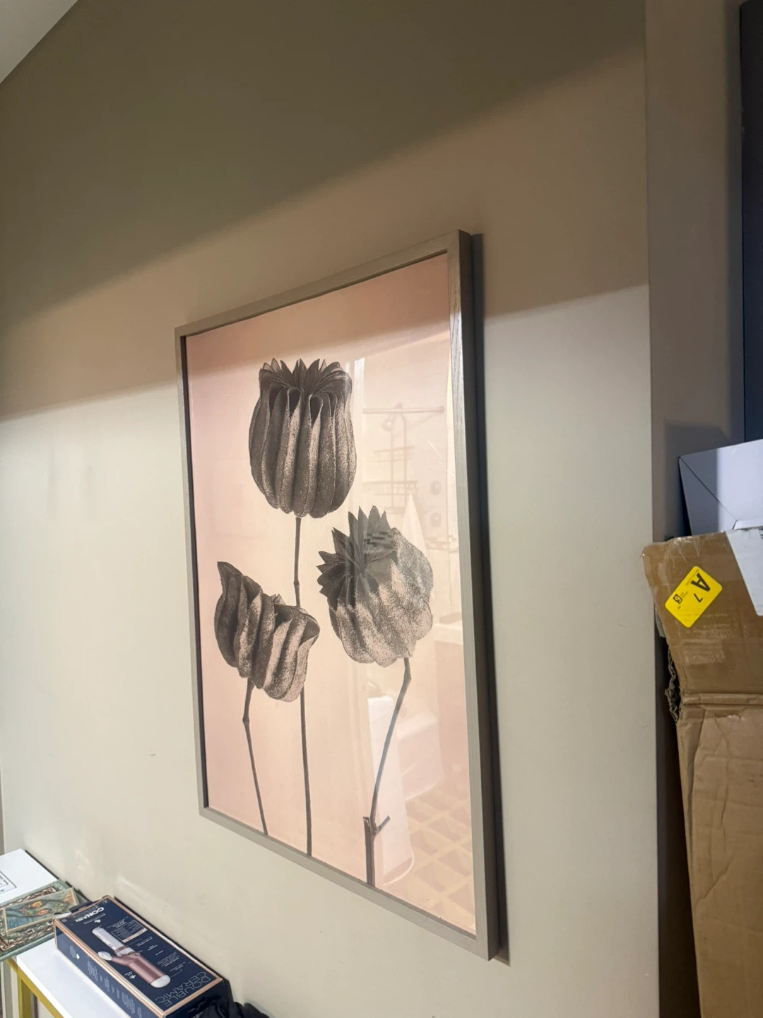 Wood framed wall art