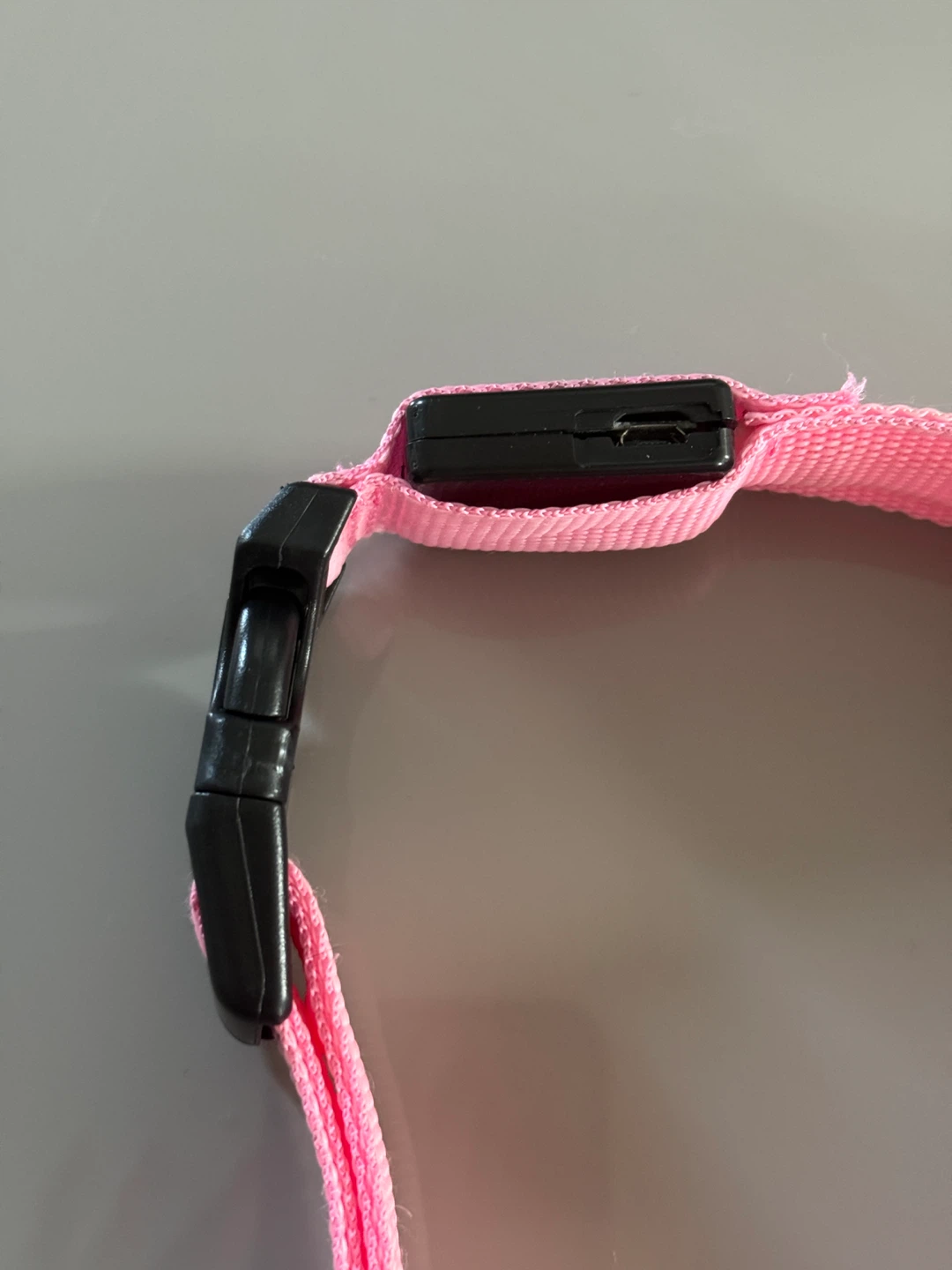 Pink LED Dog Collar - Size Medium - photo 5