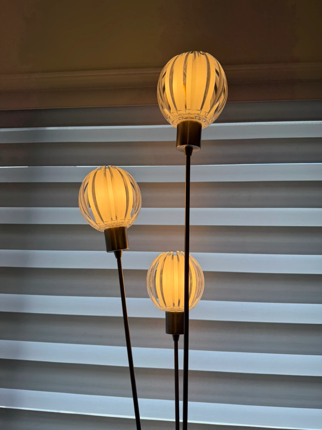 Tripod Floor Lamp with Frosted Globe Shades - photo 2