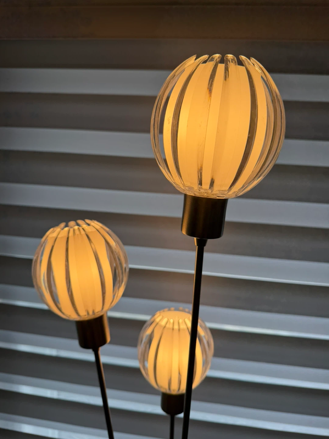 Tripod Floor Lamp with Frosted Globe Shades - photo 3