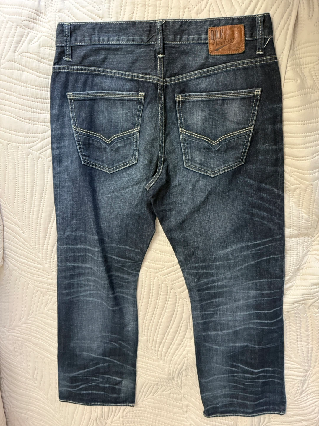 BKE Vintage "Welder" Straight Leg Jeans - Size 32S - photo 4