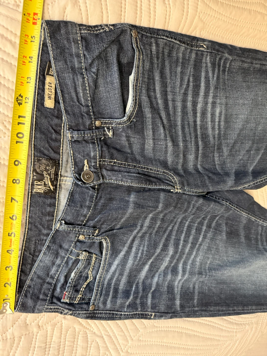 BKE Vintage "Welder" Straight Leg Jeans - Size 32S - photo 3