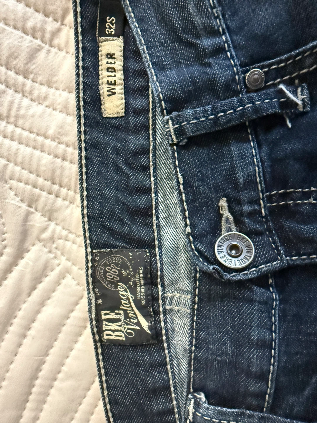 BKE Vintage "Welder" Straight Leg Jeans - Size 32S - photo 5