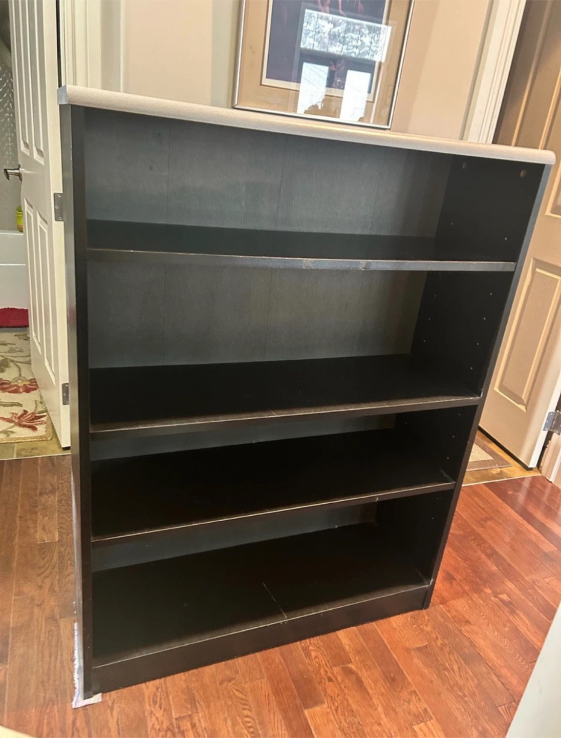 Dark Brown 4-Shelf Bookcase
