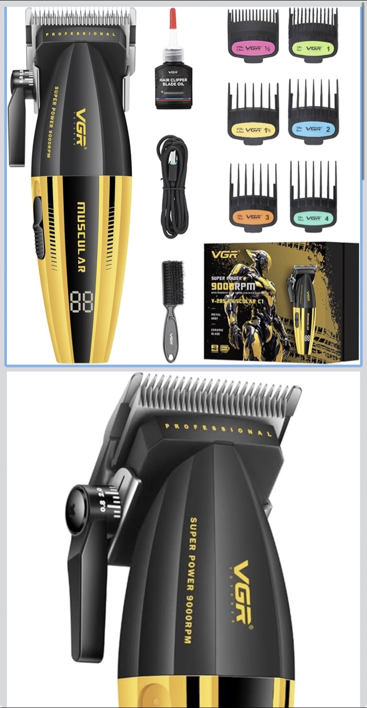 VGR Professional Hair Clippers - Super Power 9000RPM - photo 2