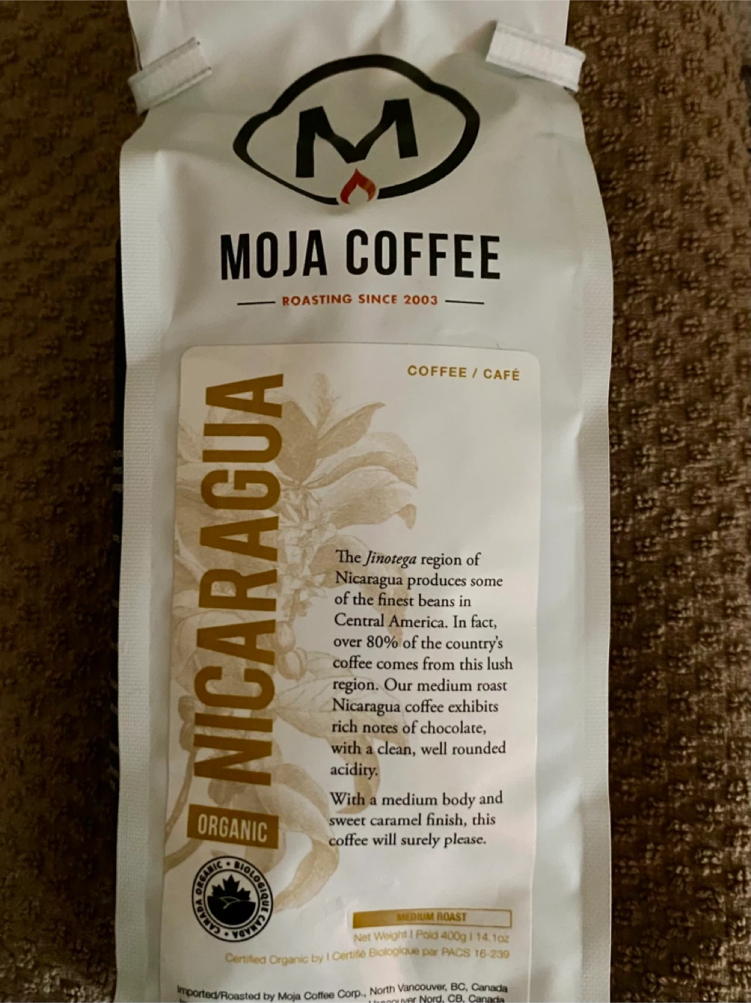 MOJA COFFEE Nicaragua Medium Roast Coffee Beans (400g) - photo 2