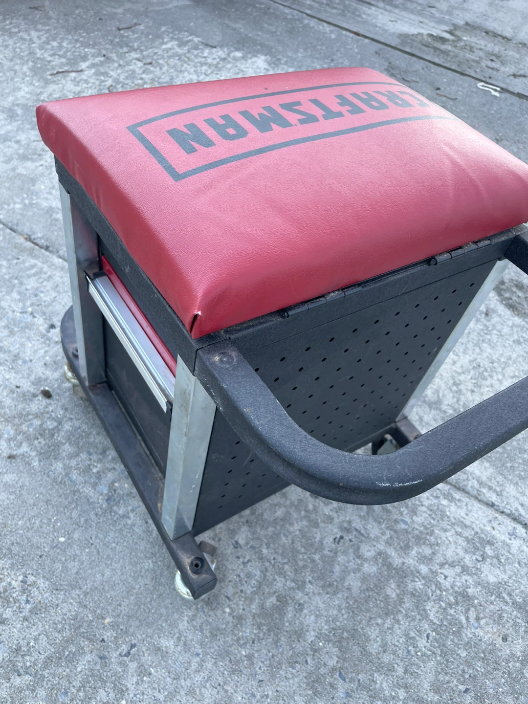 Craftsman Rolling Tool Seat with Drawers OR BEST OFFER - photo 3