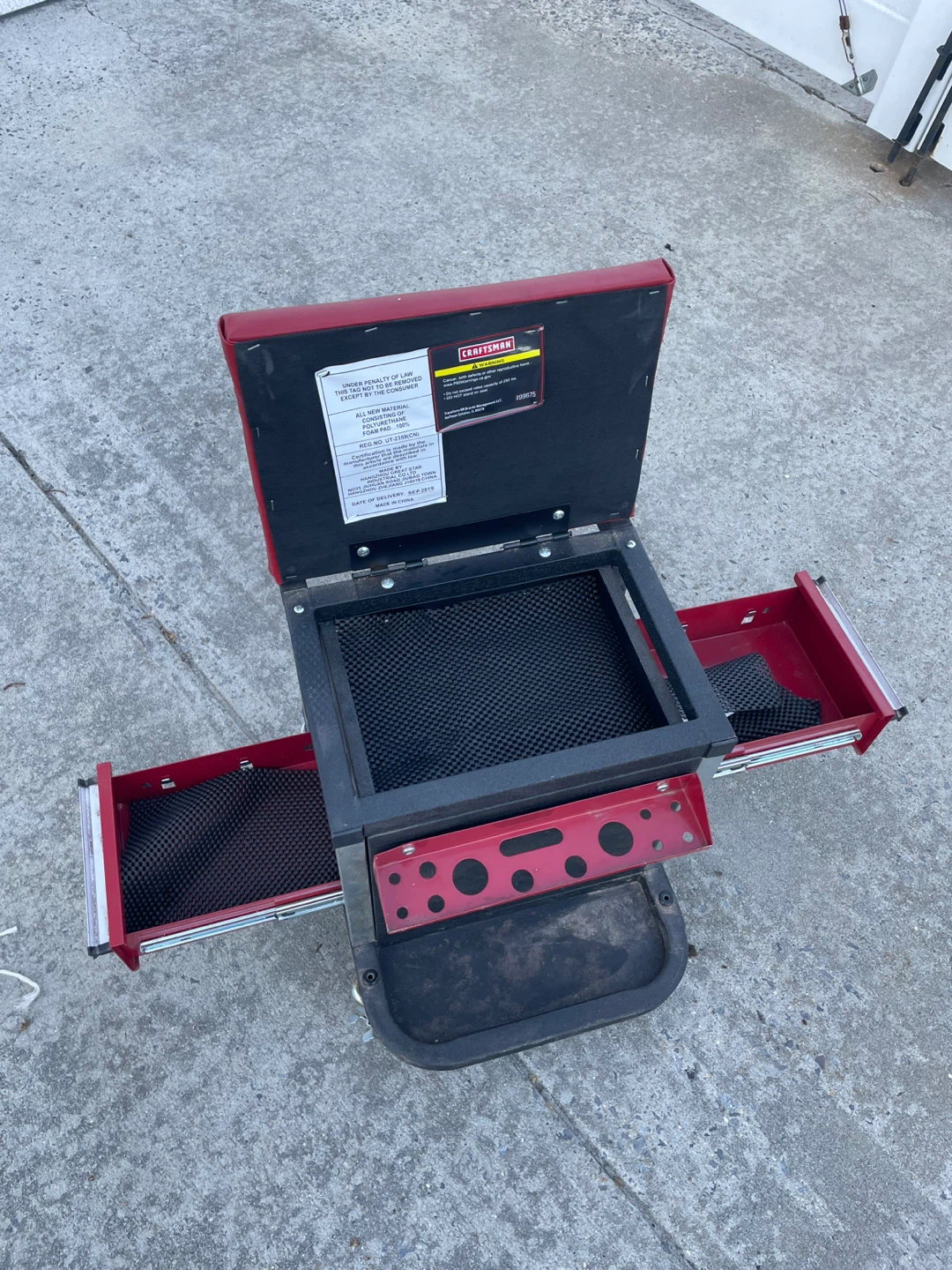 Craftsman Rolling Tool Seat with Drawers OR BEST OFFER - photo 2