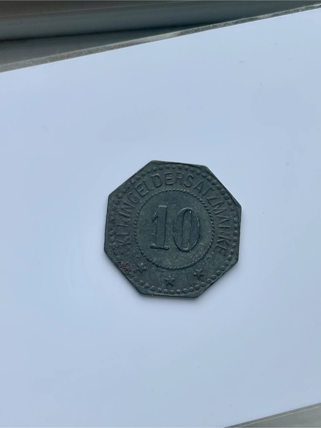 KLEINGELDERSATZMARKE 10 City of Lichtenfels Coin