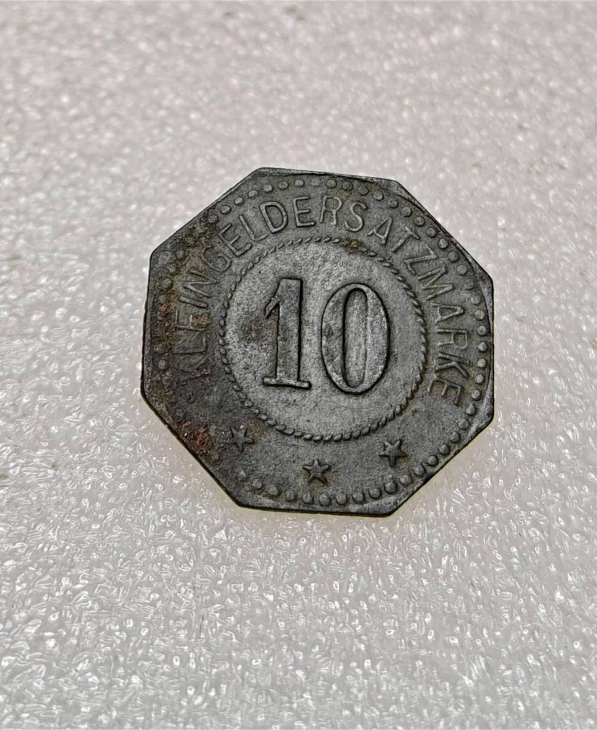 KLEINGELDERSATZMARKE 10 City of Lichtenfels Coin - photo 3