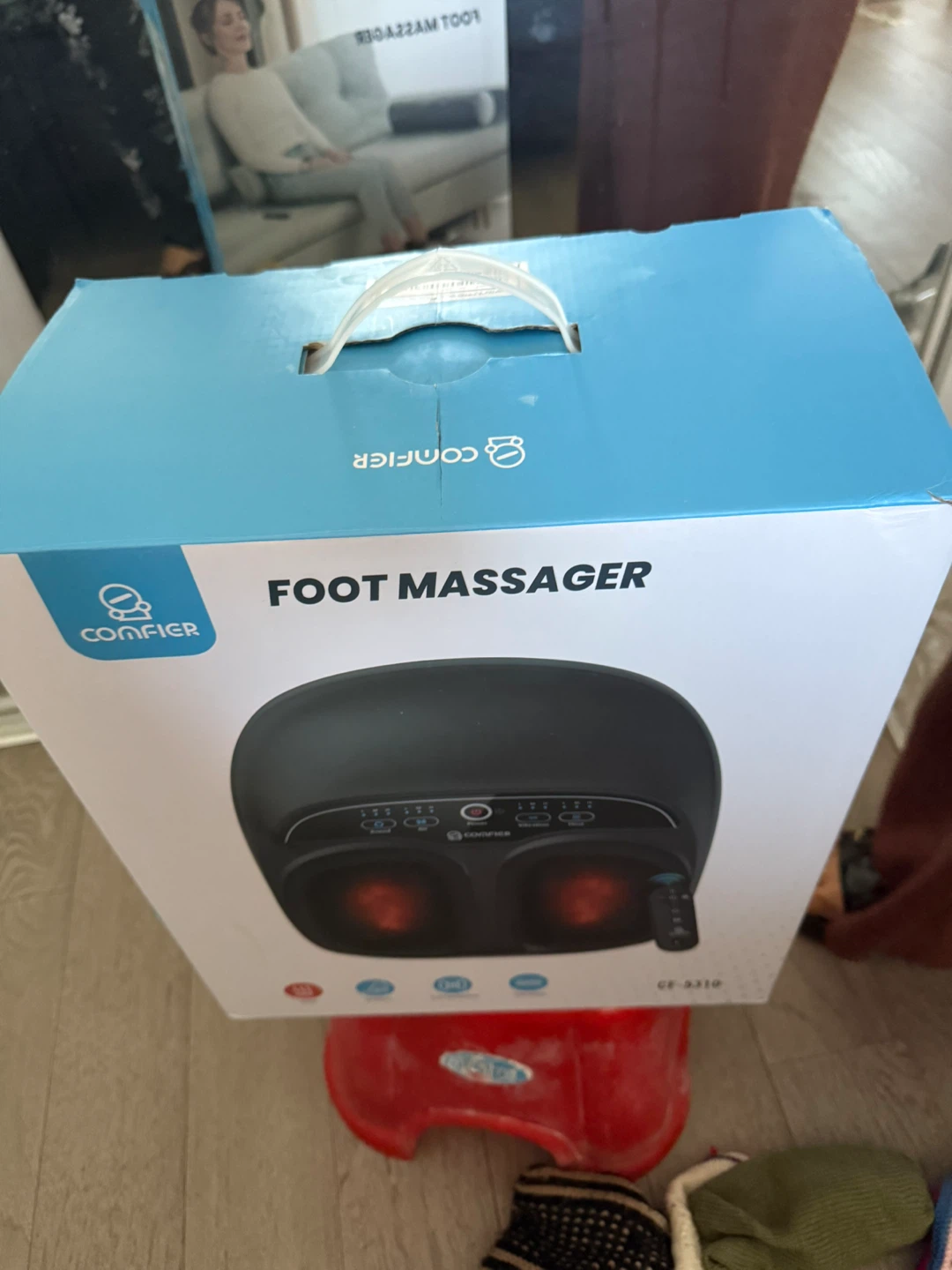 Comfier Foot Massager with Heat, Shiatsu, Compression, Vibration