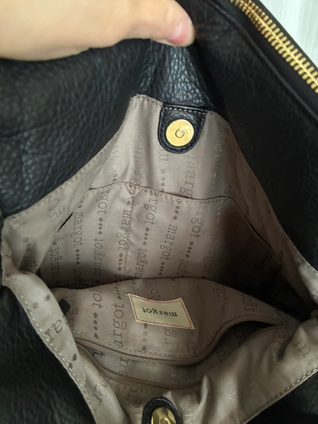 Black Margot Leather Crossbody Bag - photo 3