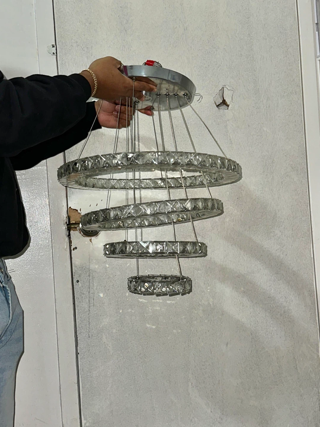 3-Tier Crystal Chandelier - photo 3